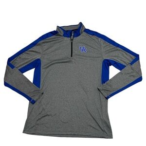 Colosseum Men's Kentucky Wildcats Quarter Zip Performance Shirt Size L